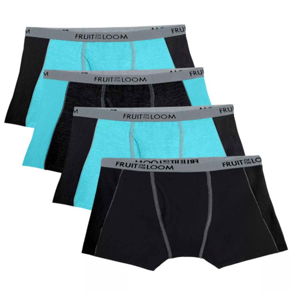 Fruit Of The Loom Signature Boys 4-Pack Micro Mesh Tagless Flex Boxer Briefs